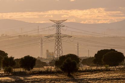 Torres de alta tensión.