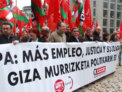 Manifestación por el recorte de derechos sociales