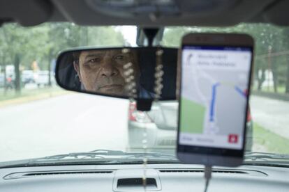 José Andrés García, conductor de Uber.