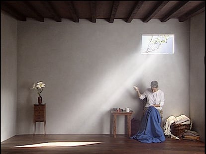 Fotograma de &#039;Catherine&#039;s room&#039; (2001), v&iacute;deo con cinco pantallas, de Bill Viola. 