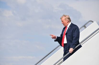 Donald Trump el viernes 7 de septiembre de 2018 en Dakota del Norte.
