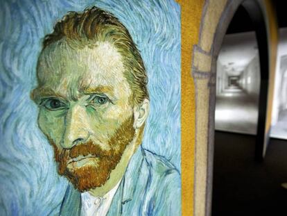 &#039;Autorretrato&#039;, en la exposici&oacute;n dedicada a la obra de Van Gogh que se puede ver en Pek&iacute;n.