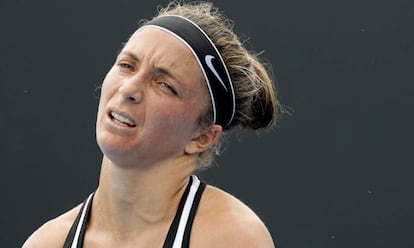 Errani, en un partido en enero.