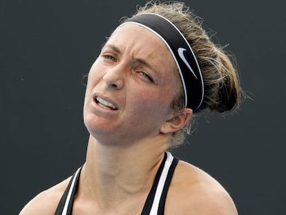 Errani, en un partido en enero.