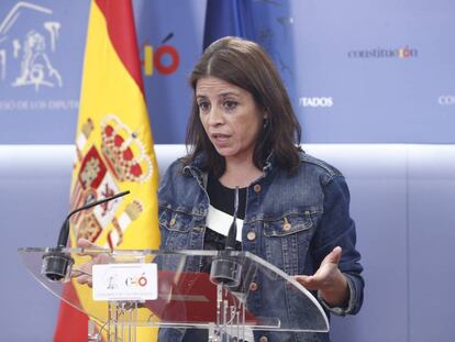 Adriana Lastra, portavoz del PSOE en el Congreso.