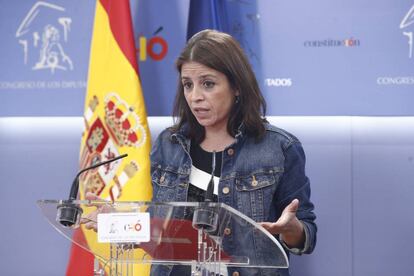 Adriana Lastra, portavoz del PSOE en el Congreso.