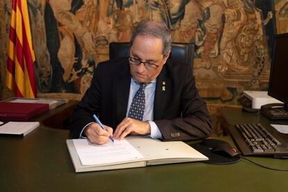 El 'president' de la Generalitat, Quim Torra.