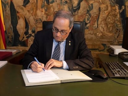 El 'president' de la Generalitat, Quim Torra.