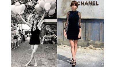 LBD + Calzado plano

Una de las combinaciones que repiten religiosamente celebrities como Alexa Chung consiste en restar formalidad a un minivestido llevándolo con zapatos planos. Ella lo hizo primero.