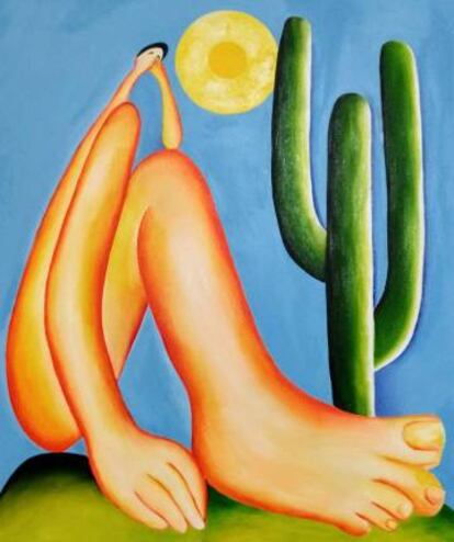 'Abaporu', de la artista brasileña Tarsila do Amaral.