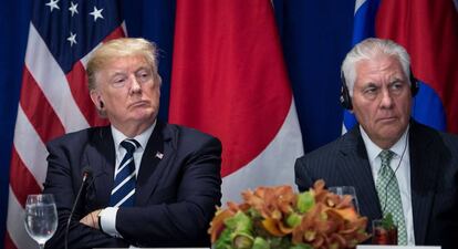 Trump y Tillerson el pasado septiembre.