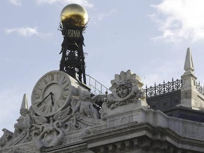 Fachada de la sede del Banco de Espa&ntilde;a, en la Plaza de Cibeles en Madrid. 