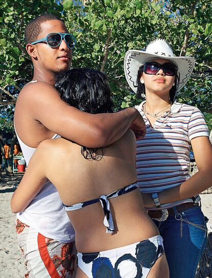 Jóvenes dominicanos, en Beyahide.