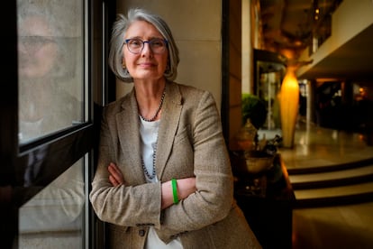 La escritora Louise Penny, retratada durante su visita a Barcelona para presentar 'El reino de los ciegos', de la serie del policía Armand Gamache, el pasado 29 de marzo.  