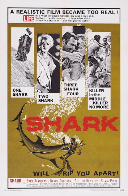 'Shark! Arma de dos filos', una de las películas de tiburones que se estrenaron antes de la seminal 'Tiburón'.