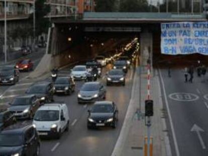 Protesta d'estudiants el passat 9 de novembre en contra dels polítics presos.