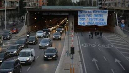 Protesta d'estudiants el passat 9 de novembre en contra dels polítics presos.