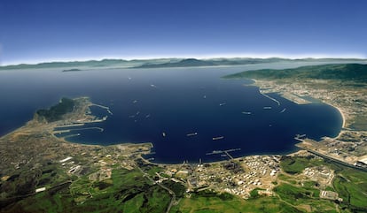 La bahía de Algeciras, en una imagen cedida por Cepsa.
