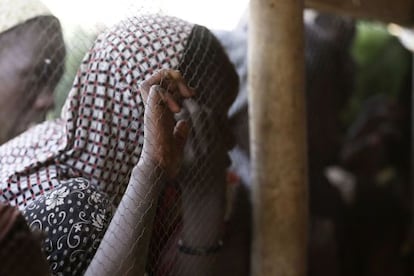 Refugiados de la violencia de Boko Haram en Chad.