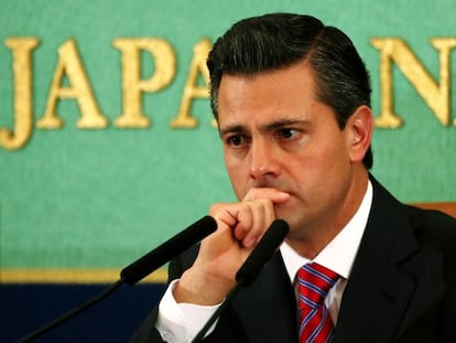 El presidente mexicano Enrique Pe&ntilde;a Nieto, en Jap&oacute;n.