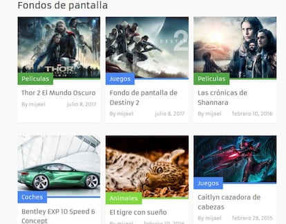 Como su propio nombre indica, este portal ofrece una enorme selección de wallpapers gratis para Windows 10, basados en numerosas temáticas: naturaleza, cine, videojuegos, paisajes... Una gran cantidad de categorías en las que tendremos que encontrar el fondo que más se ajuste a nuestras características y gustos.