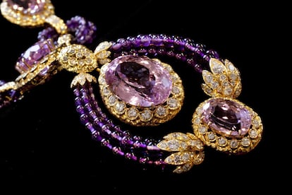 Parte de un Suite of Kunzite, de amatista y diamante. Su valor está estimado entre los 50.000 y los 72.000 euros