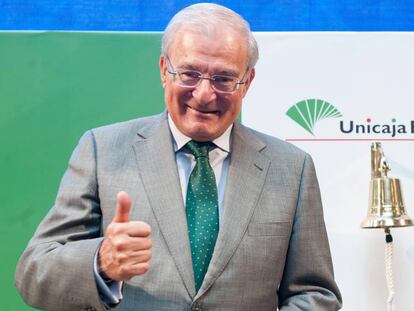 El presidente de Unicaja Banco, Manuel Azuaga.