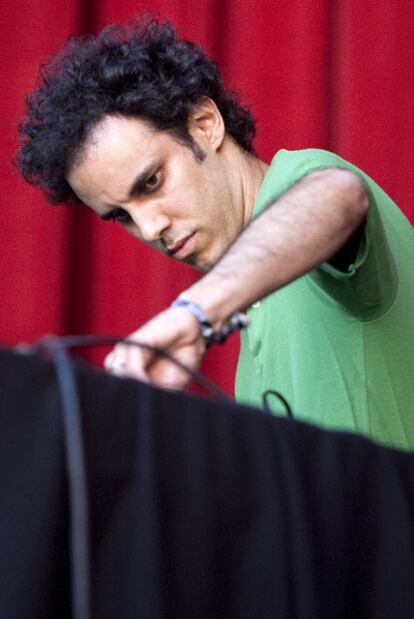 Kieran Hebden, de Four Tet, ayer en el Sónar.