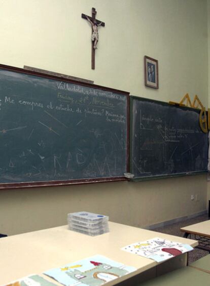 Aula del colegio público Macías Picavea de Valladolid.