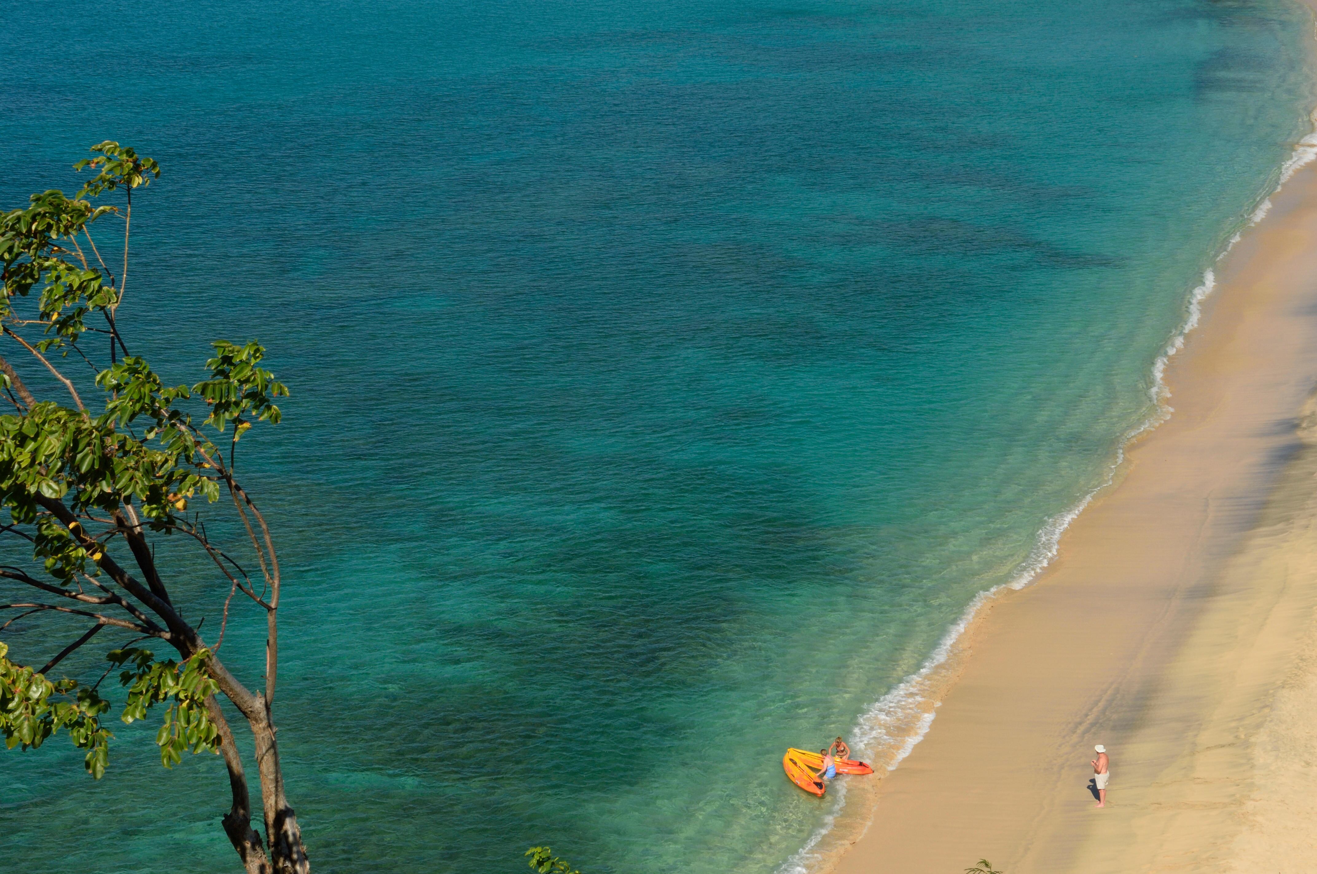 El arenal caribeño de Magazine Beach (Granada).