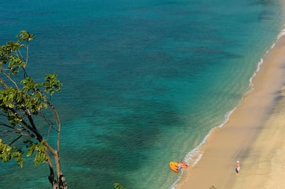 El arenal caribeño de Magazine Beach (Granada).