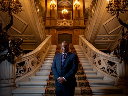 Brian A. Nichols, subsecretario de Estado de EE UU para el Hemisferio Occidental en Madrid, en la Casa de América, el 2 de abril.