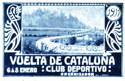 Cartell de la primera Volta a Catalunya, el 1911.