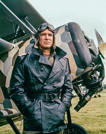 El actor George Peppard en una escena de la pelcula 'Las guilas azules' de 1966 en Irlanda.