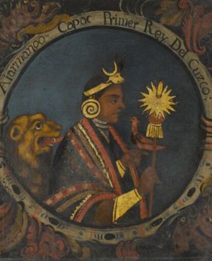 'Rey inca'. Perú, probablemente en torno a la mitad del siglo XVIII.