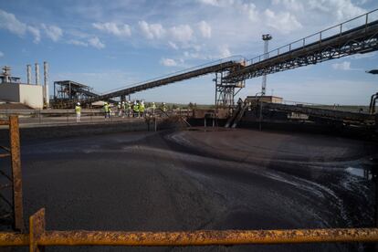 Balsas de Alperujo en las instalaciones de la empresa Secaderos de Biomasa, S.A. en la localidad cordobesa de Puente Genil.