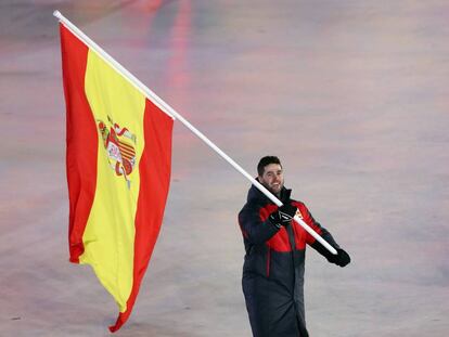 Lucas Eguibar, durante la ceremonia de inauguraci&oacute;n de los Juegos.