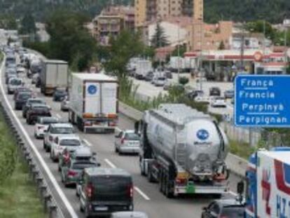 Autopistas AP-7 y A-9, que conectan Espa&ntilde;a con Francia. 