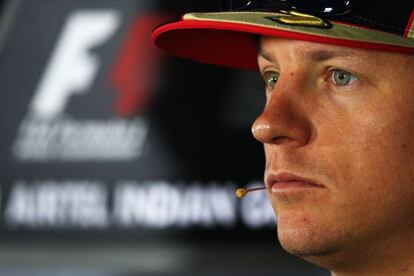 Raikkonen, en el GP de India.