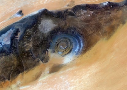 El ‘Ojo del Sáhara’ en Mauritania.