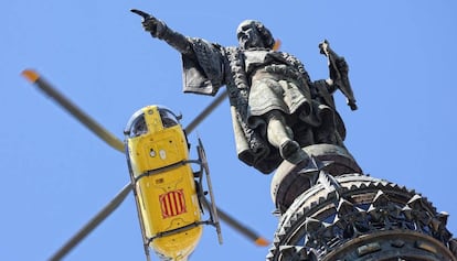 El monument a Colom, en una imatge d&#039;arxiu.