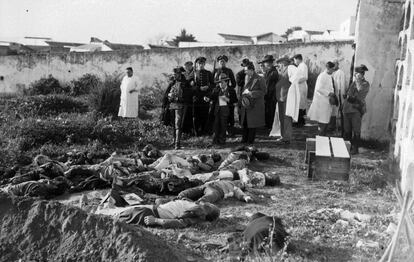 Muertos en la revuelta de Casas Viejas (C&aacute;diz) en 1933.