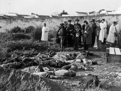 Muertos en la revuelta de Casas Viejas (C&aacute;diz) en 1933.
