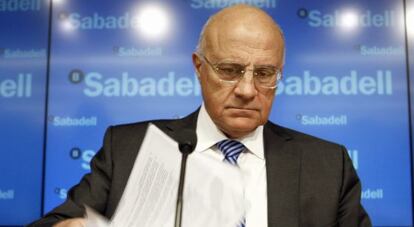 El presidente del Banco Sabadell, Josep Oliu.