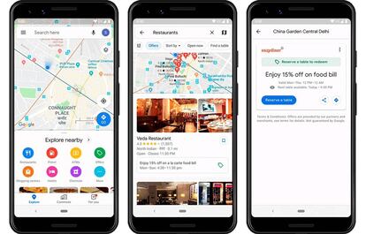 Google Maps encuentra ahora descuentos en restaurantes.