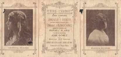 Programa de mano de 1915 del Teatro Cervantes de Granada, perteneciente a la colección de José Oriol Catena.