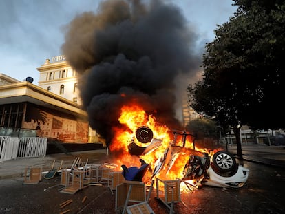 Protestos contra o Governo em Viña del Mar, Chile.