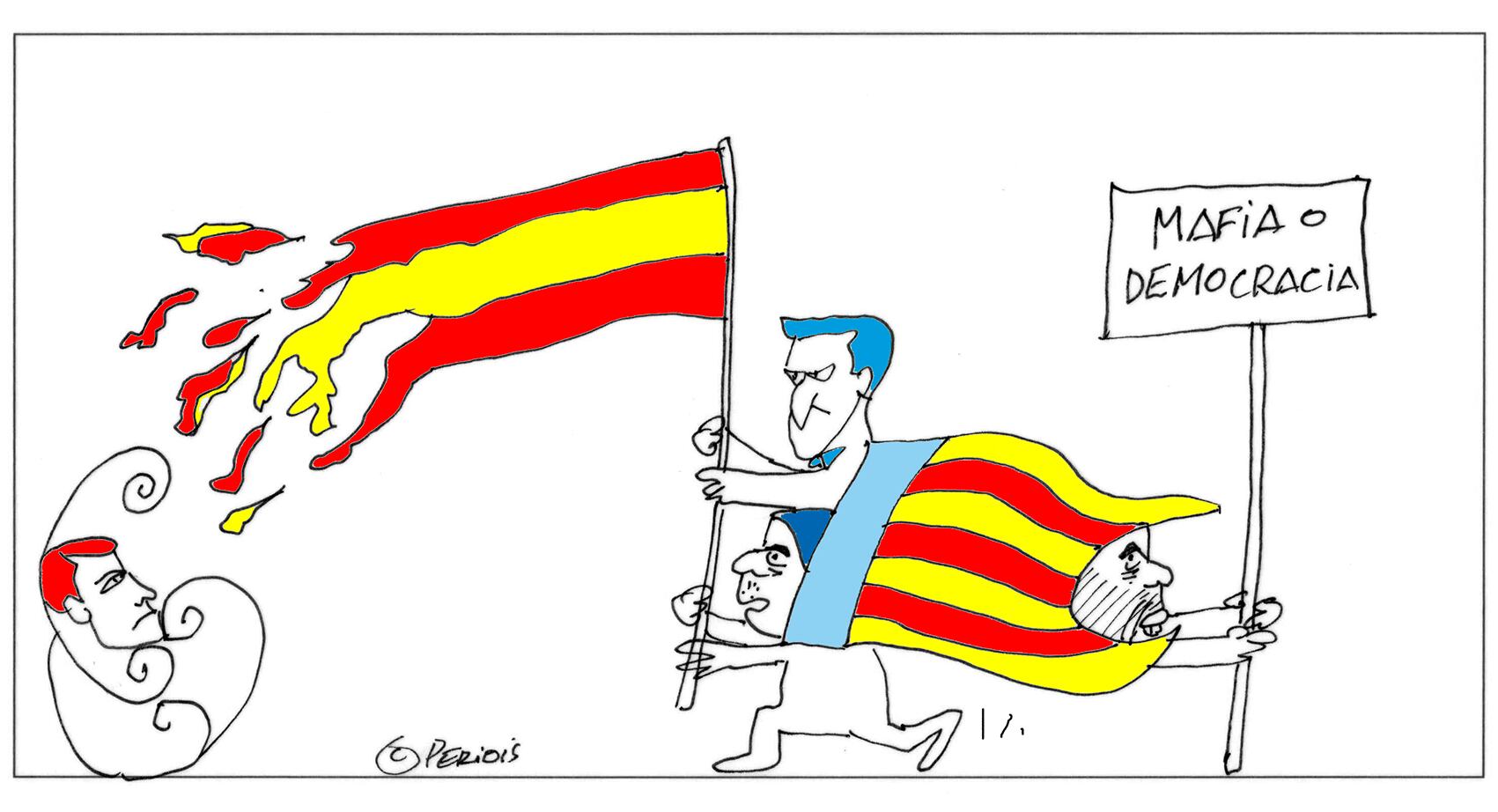 Peridis: con la bandera a jirones y Mazón a cuestas