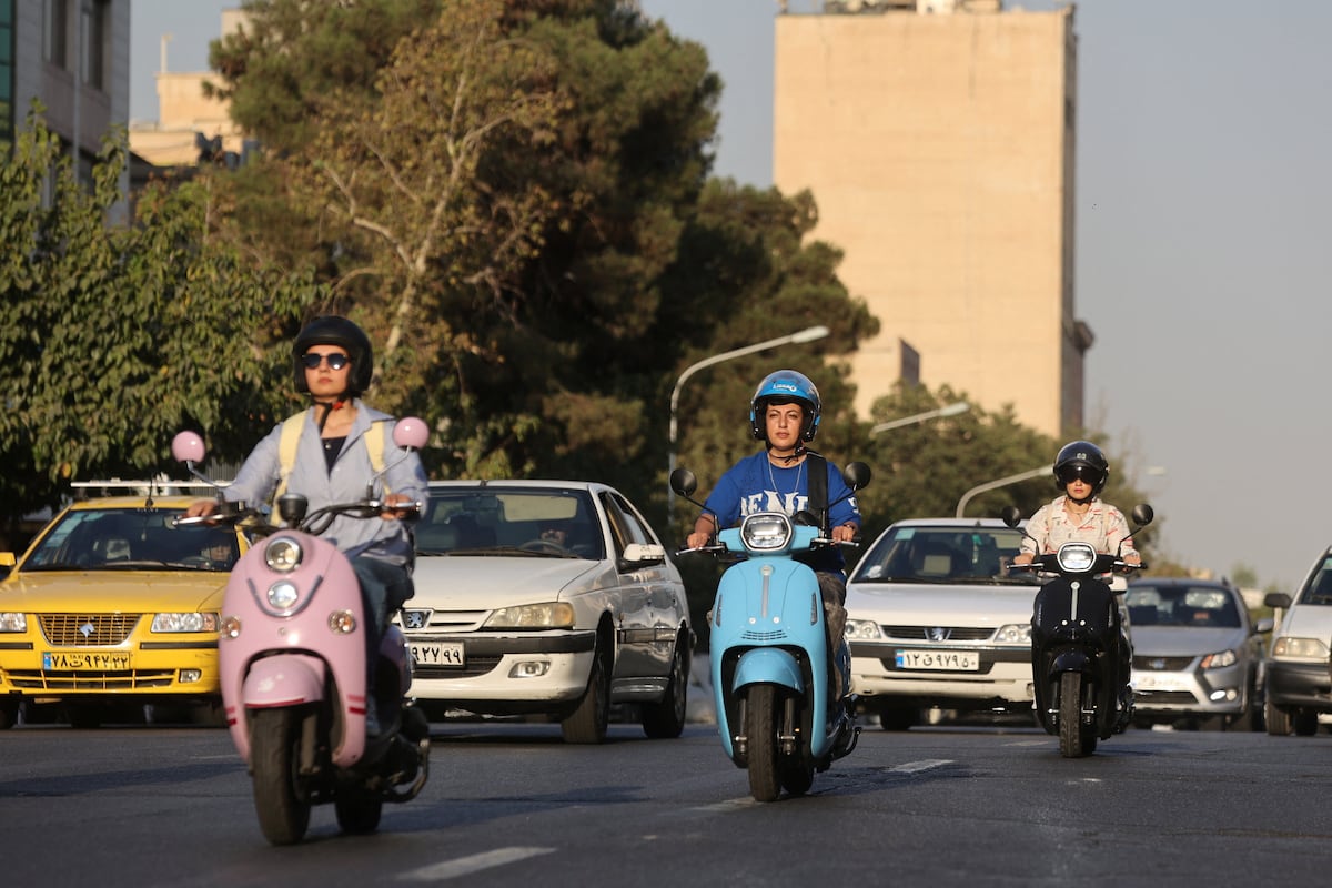 Iranian women are also defying the taboo of riding motorcycles (and without a license)
