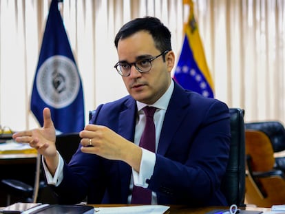 Calixto Ortega, presidente del Banco Central de Venezuela, en Caracas en 2020.
